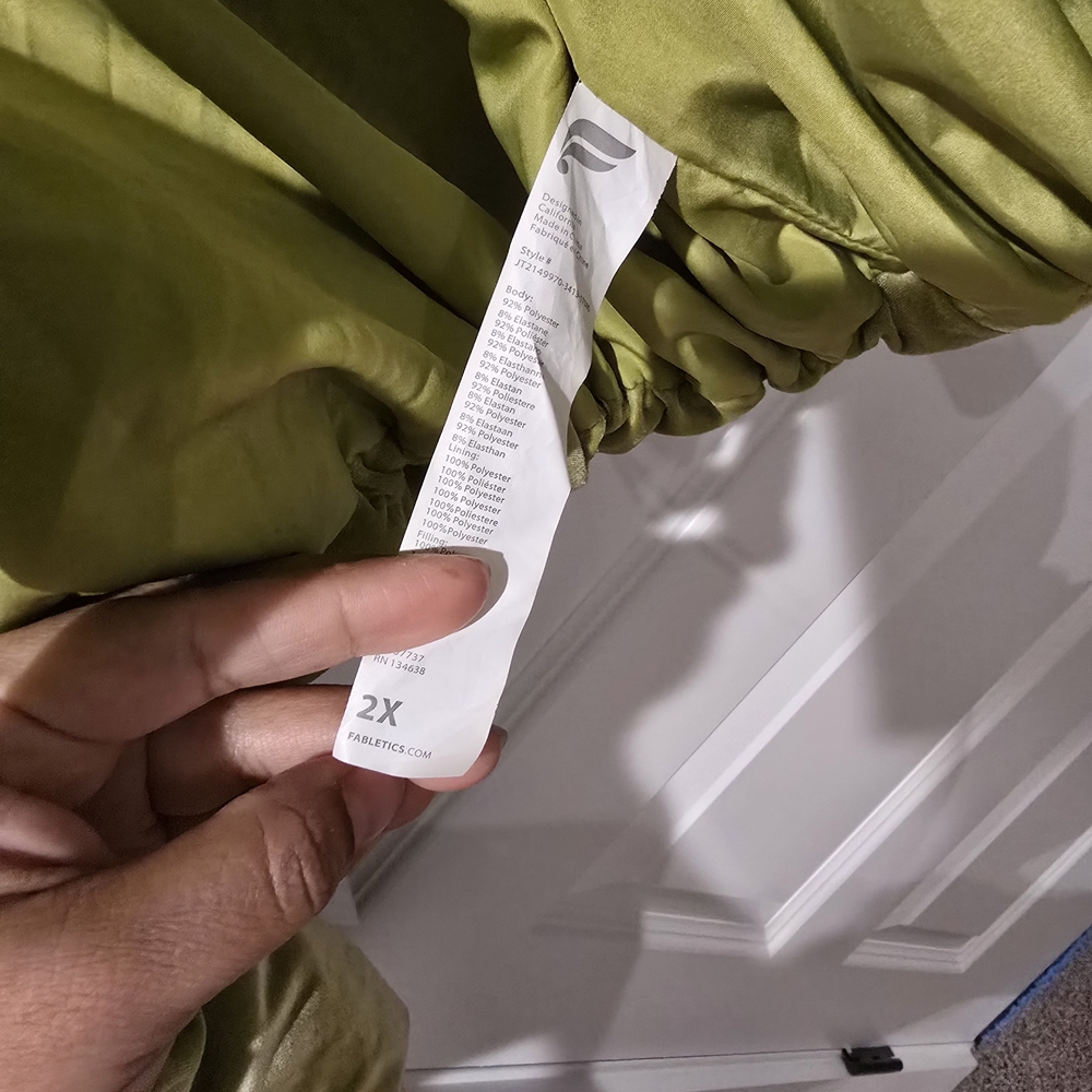 Fabletics Lime Green Puffer Jacket - image 7